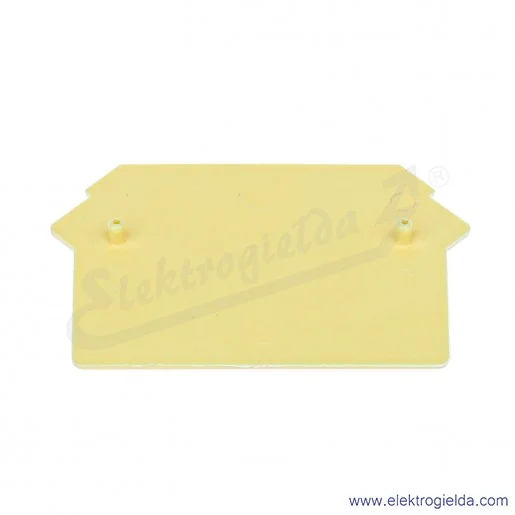 Płytka skrajna A41-8111 PS-N1 żółta, 1mm, do ZUG-2,5..10 Płytka skrajna A41-8111 PS-N1 żółta, 1mm, do ZUG-2,5..10