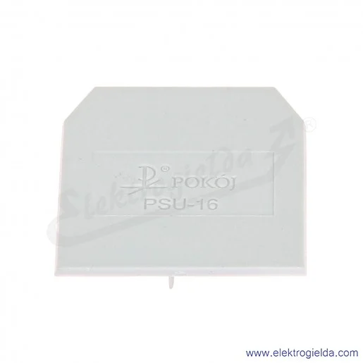 Płytka skrajna A41-0308 PSU-16 szara, 1mm, do ZUG-16 Płytka skrajna A41-0308 PSU-16 szara, 1mm, do ZUG-16