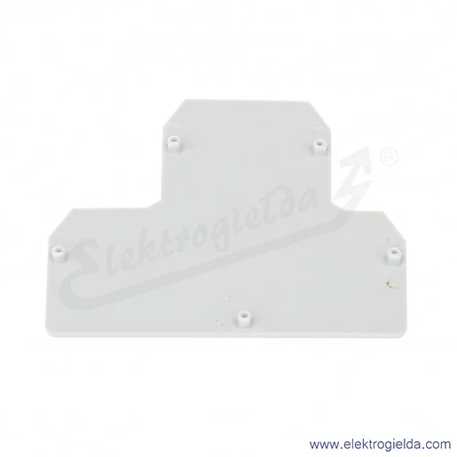 Płytka skrajna A41-0408 PSU-4/2Z szara, 1.2mm, do ZUG-21..24 Płytka skrajna A41-0408 PSU-4/2Z szara, 1.2mm, do ZUG-21..24