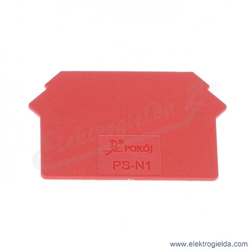 Płytka skrajna A41-8117 PS-N1 czerwona, 1mm, do ZUG-2,5..10 Płytka skrajna A41-8117 PS-N1 czerwona, 1mm, do ZUG-2,5..10