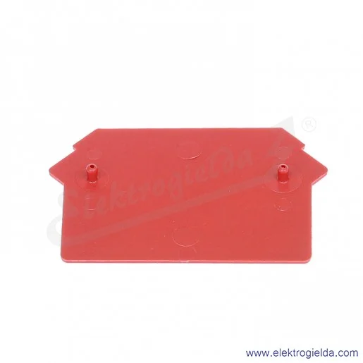 Płytka skrajna A41-8117 PS-N1 czerwona, 1mm, do ZUG-2,5..10 Płytka skrajna A41-8117 PS-N1 czerwona, 1mm, do ZUG-2,5..10