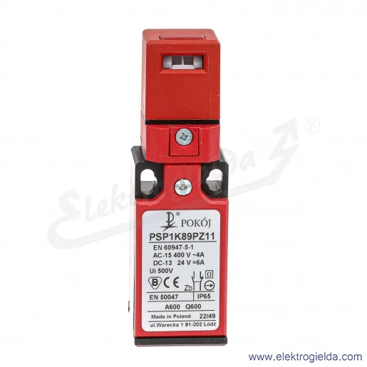 Łącznik krańcowy A37-2250 PSP1 K89 PZ11 1NO1NC bezpieczeństwa z kluczem elastycznym Łącznik krańcowy A37-2250 PSP1 K89 PZ11 1NO1NC bezpieczeństwa z kluczem elastycznym