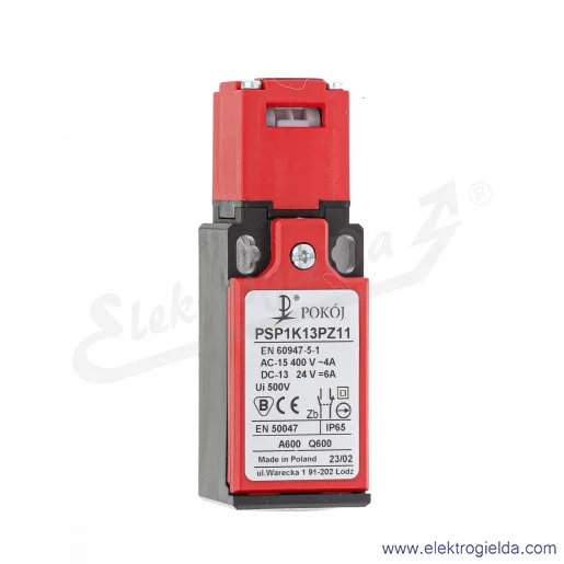 Łącznik krańcowy A37-2270 PSP1 K13 PZ11 1NO1NC, bezpieczeństwa z kluczem kątowym Łącznik krańcowy A37-2270 PSP1 K13 PZ11 1NO1NC, bezpieczeństwa z kluczem kątowym