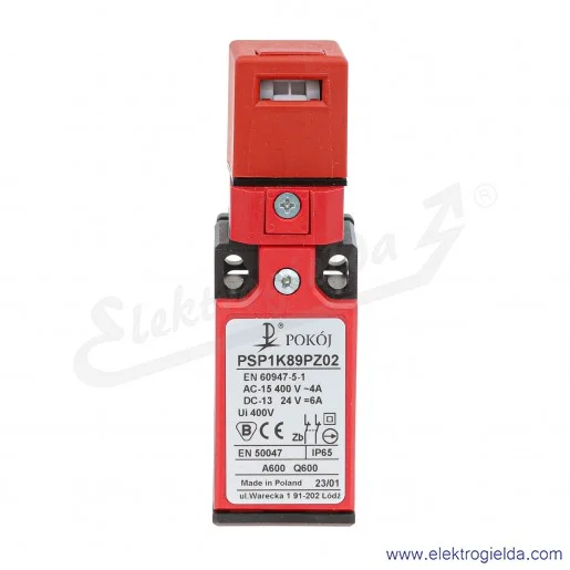 Łącznik krańcowy A37-2251 PSP1 K89 PZ02 2NC, bezpieczeństwa z kluczem elastycznym, IP65 Łącznik krańcowy A37-2251 PSP1 K89 PZ02 2NC, bezpieczeństwa z kluczem elastycznym, IP65