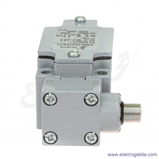 Wyłącznik krańcowy A37-3420 PBM1 E21 PZ11, 1NO+1NC styki migowe, trzpień metalowy boczny Wyłącznik krańcowy A37-3420 PBM1 E21 PZ11, 1NO+1NC styki migowe, trzpień metalowy boczny