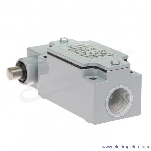 Wyłącznik krańcowy A37-3420 PBM1 E21 PZ11, 1NO+1NC styki migowe, trzpień metalowy boczny Wyłącznik krańcowy A37-3420 PBM1 E21 PZ11, 1NO+1NC styki migowe, trzpień metalowy boczny