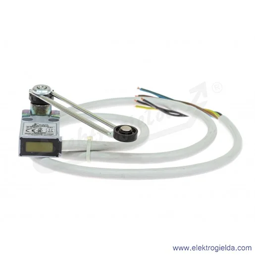 Łącznik krańcowy A37-A95Z PEM1 G51 Z, działanie migowe, długa dźwignia z rolką z tworzywa Łącznik krańcowy A37-A95Z PEM1 G51 Z, działanie migowe, długa dźwignia z rolką z tworzywa