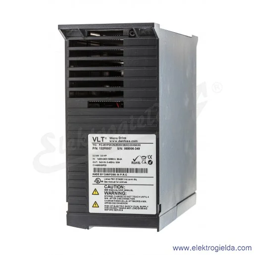 Falownik wektorowy 132F0007, FC51 2.2kW, 9.6A, 3x230VAC Falownik wektorowy 132F0007, FC51 2.2kW, 9.6A, 3x230VAC