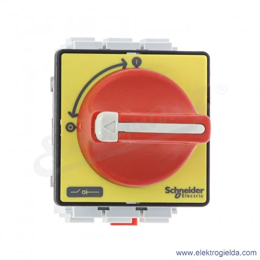 Rozłącznik główny VCF1 bezpieczeństwa 32A, 11kW, montaż na drzwiach Rozłącznik główny VCF1 bezpieczeństwa 32A, 11kW, montaż na drzwiach