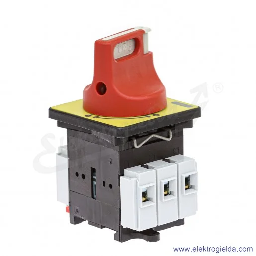 Rozłącznik główny VCF0 bezpieczeństwa 25A, 7.5kW, montaż na drzwi Rozłącznik główny VCF0 bezpieczeństwa 25A, 7.5kW, montaż na drzwi