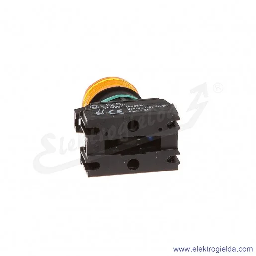 Lampka sygnalizacyjna L22 Dg 24-230V AC/DC żółta klosz płaski Lampka sygnalizacyjna L22 Dg 24-230V AC/DC żółta klosz płaski