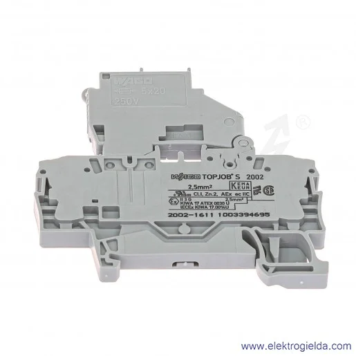 Złączka bezpiecznikowa 2002-1611 do bezpieczników 5x20 bez sygnalizacji przepalenia Złączka bezpiecznikowa 2002-1611 do bezpieczników 5x20 bez sygnalizacji przepalenia