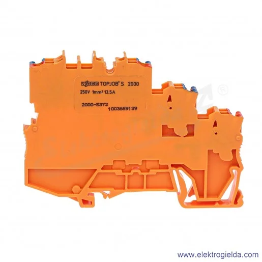 Złączka do czujników 2000-5372 pomarańczowa 1mm2, 3-przewodowa Złączka do czujników 2000-5372 pomarańczowa 1mm2, 3-przewodowa