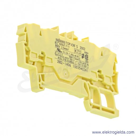Złączka sprężynowa 2002-1406 2,5mm2 żółty 4-przewodowa TopJobS Złączka sprężynowa 2002-1406 2,5mm2 żółty 4-przewodowa TopJobS