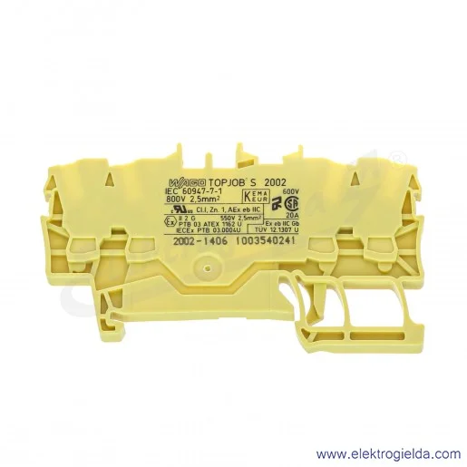 Złączka sprężynowa 2002-1406 2,5mm2 żółty 4-przewodowa TopJobS Złączka sprężynowa 2002-1406 2,5mm2 żółty 4-przewodowa TopJobS