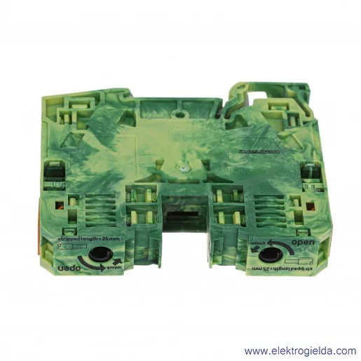 Złączka ochronna 285-137 35mm2 żółto-zielona, 2-przwodowa Złączka ochronna 285-137 35mm2 żółto-zielona, 2-przwodowa