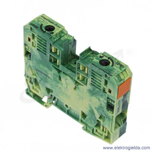 Złączka ochronna 285-137 35mm2 żółto-zielona, 2-przwodowa Złączka ochronna 285-137 35mm2 żółto-zielona, 2-przwodowa