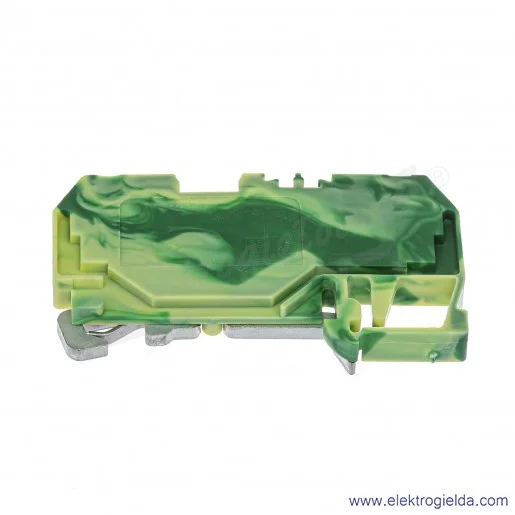 Złączka przelotowa 281-907 4mm 2p żółto-zielona Złączka przelotowa 281-907 4mm 2p żółto-zielona