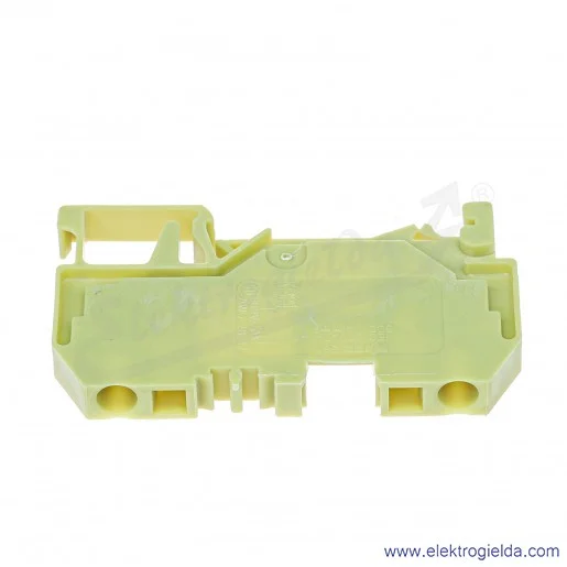 Złączka przelotowa 281-906 4mm 2-przewodowa żółta Złączka przelotowa 281-906 4mm 2-przewodowa żółta