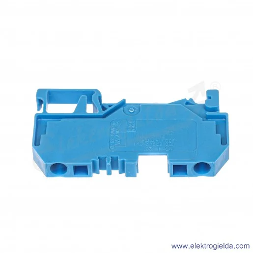 Złączka przelotowa 281-904 4mm 2-przewodowa niebieska Złączka przelotowa 281-904 4mm 2-przewodowa niebieska