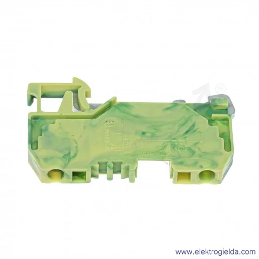 Złączka przelotowa 280-907 2.5mm 2P żółto-zielona Złączka przelotowa 280-907 2.5mm 2P żółto-zielona