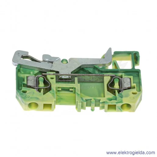 Złączka przelotowa 280-907 2.5mm 2P żółto-zielona Złączka przelotowa 280-907 2.5mm 2P żółto-zielona