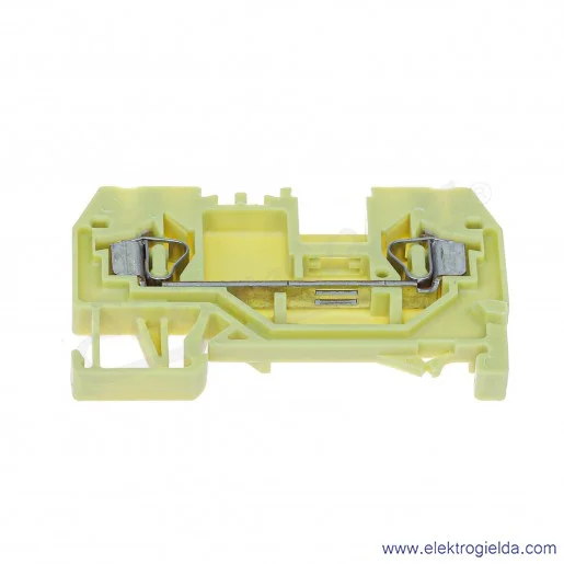 Złączka przelotowa 280-906 2.5mm 2P żółta na szynę TS-35 Złączka przelotowa 280-906 2.5mm 2P żółta na szynę TS-35