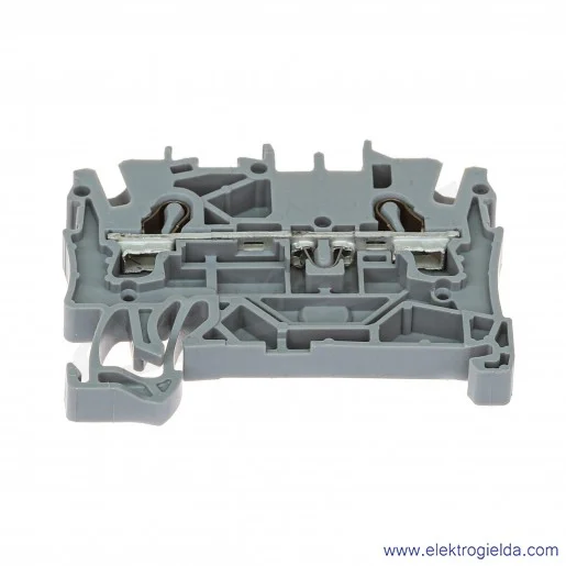 Złączka przelotowa 280-901 2,5mm 2P szara na szynę TS-35 Złączka przelotowa 280-901 2,5mm 2P szara na szynę TS-35