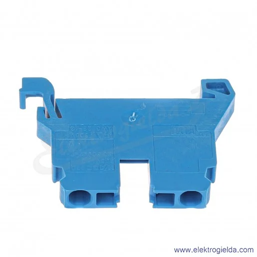 Złączka przelotowa 870-904 2.5mm2, niebieska, na szynę TS-35 Złączka przelotowa 870-904 2.5mm2, niebieska, na szynę TS-35