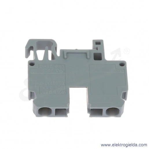 Złączka przelotowa 870-911 2 przewodowa, 2.5mm2, na szynę TS-15 Złączka przelotowa 870-911 2 przewodowa, 2.5mm2, na szynę TS-15