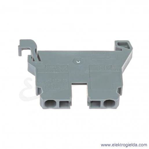 Złączka przelotowa 870-901 2.5mm2, szara na szynę TS-35 Złączka przelotowa 870-901 2.5mm2, szara na szynę TS-35