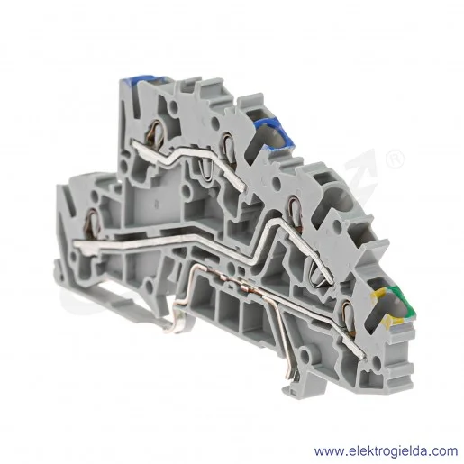 Złączka piętrowa 2003-7646 L/N/PE instalacyjna 2.5mm2, szara Złączka piętrowa 2003-7646 L/N/PE instalacyjna 2.5mm2, szara