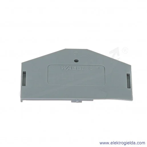 Ścianka końcowa 280-312 2.5mm szara do złączki 280-641 Ścianka końcowa 280-312 2.5mm szara do złączki 280-641