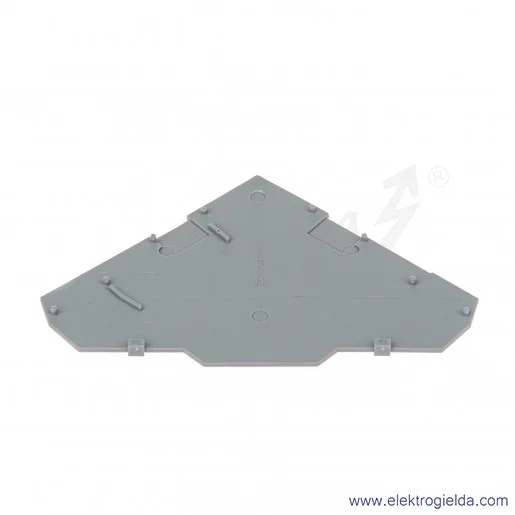 Ścianka końcowa 280-319 wewnętrzna, szara 1mm, do złączek 3-piętrowych Ścianka końcowa 280-319 wewnętrzna, szara 1mm, do złączek 3-piętrowych