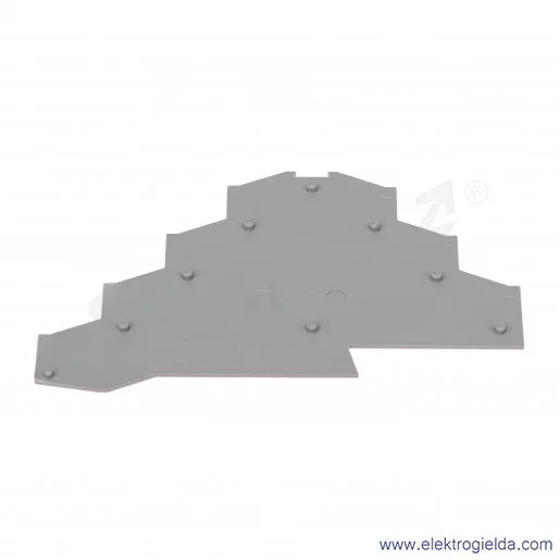 Ścianka końcowa 281-365 wewnętrzna szara 1mm Ścianka końcowa 281-365 wewnętrzna szara 1mm