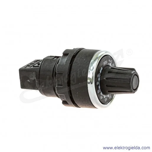 Potencjometr BPR05K 5KOhm, 1.5W, 0..100%, czarny, IP65 Potencjometr BPR05K 5KOhm, 1.5W, 0..100%, czarny, IP65
