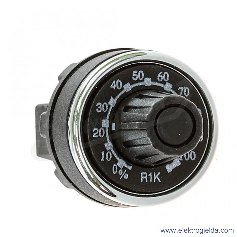 Potencjometr T0-BPR01K, BPR01K, 1KOhm, 1.5W, 0..100%, czarny IP65 Potencjometr T0-BPR01K, BPR01K, 1KOhm, 1.5W, 0..100%, czarny IP65