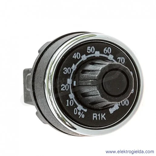 Potencjometr T0-BPR01K, BPR01K, 1KOhm, 1.5W, 0..100%, czarny IP65 Potencjometr T0-BPR01K, BPR01K, 1KOhm, 1.5W, 0..100%, czarny IP65