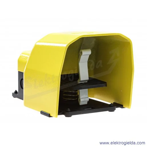 Wyłącznik nożny PDKA11BX10, PDKA11BX10, 1NO+1NC, metalowy, z otworem na rurę, żółty, IP65 Wyłącznik nożny PDKA11BX10, PDKA11BX10, 1NO+1NC, metalowy, z otworem na rurę, żółty, IP65