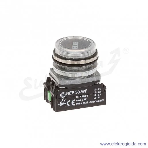 Wskaźnik NEF30WF 24-230V AC/DC obecności faz 30mm Wskaźnik NEF30WF 24-230V AC/DC obecności faz 30mm