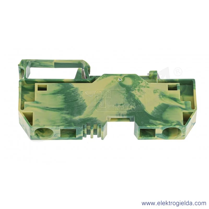 Złączka ochronna 283-907 16mm2 żółto-zielona, 2-przewodowa Złączka ochronna 283-907 16mm2 żółto-zielona, 2-przewodowa