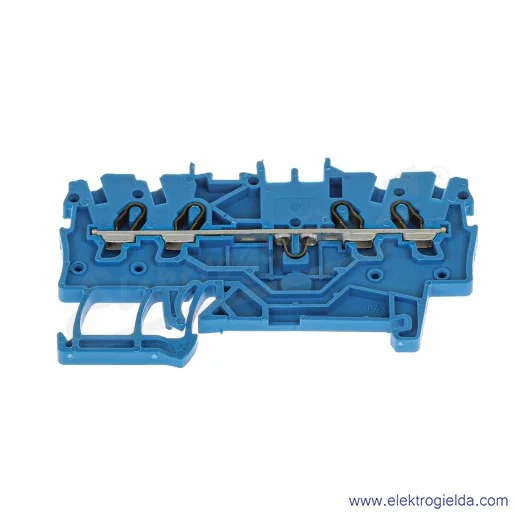 Złączka przelotowa 2000-1404 1mm2 niebieska 4-przewodowa, do zastosowań Ex e II oraz Ex i Złączka przelotowa 2000-1404 1mm2 niebieska 4-przewodowa, do zastosowań Ex e II oraz Ex i