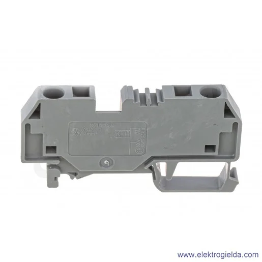 Złączka przelotowa 282-901 6mm2 szara 2-przewodowa Złączka przelotowa 282-901 6mm2 szara 2-przewodowa