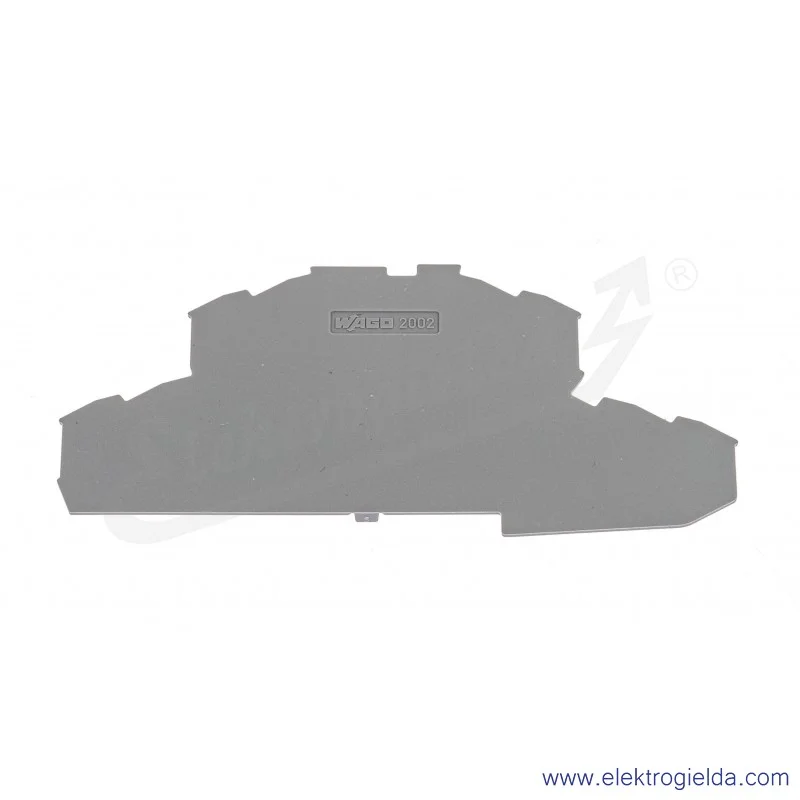 Płytka końcowa 2002-2491 wewnętrzna 0.8mm szara Płytka końcowa 2002-2491 wewnętrzna 0.8mm szara