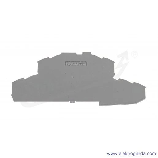 Płytka końcowa 2002-2491 wewnętrzna 0.8mm szara Płytka końcowa 2002-2491 wewnętrzna 0.8mm szara