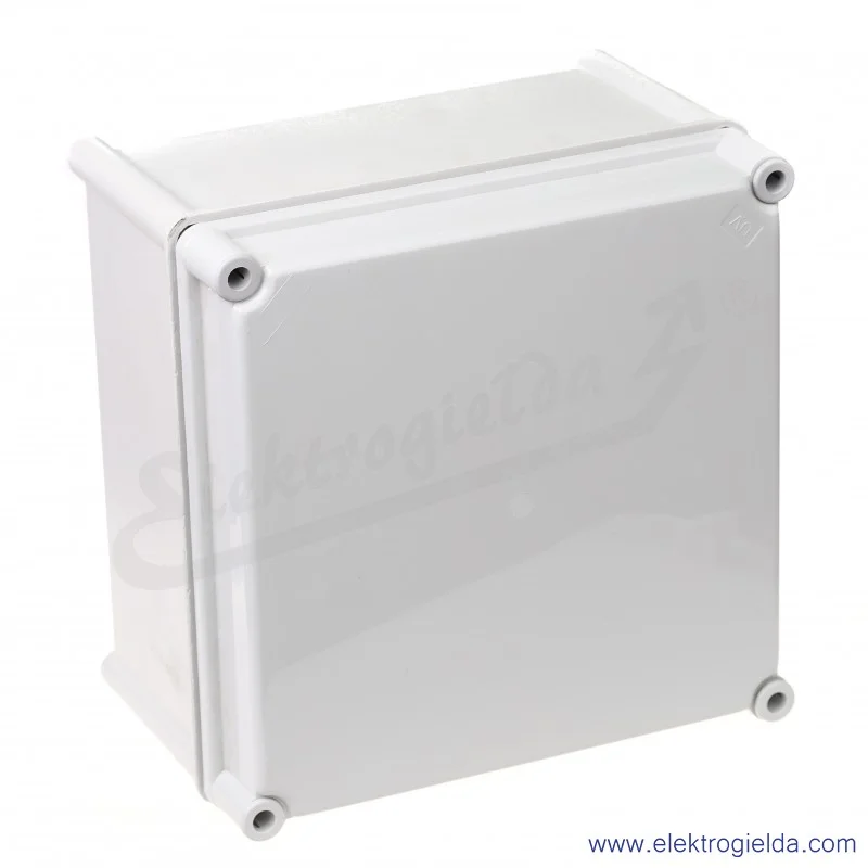 Obudowa seria Halyester CA-33s 270x270x170 IP67, RAL7035, pełne wieczko, montaż natynkowy Obudowa seria Halyester CA-33s 270x270x170 IP67, RAL7035, pełne wieczko, montaż natynkowy