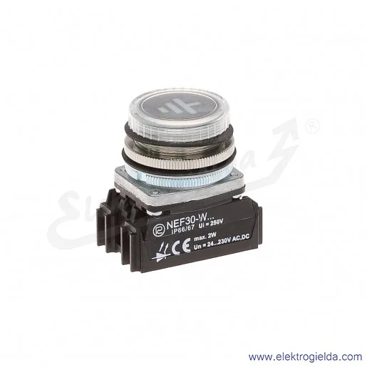 Wskaźnik uziemienia NEF30 WUg 24-230V AC/DC żółty 30mm Wskaźnik uziemienia NEF30 WUg 24-230V AC/DC żółty 30mm