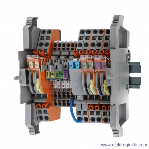 Listwa pomiarowa 847-297/060-1000 z modułami równoległymi 14-torowa 60VAC Listwa pomiarowa 847-297/060-1000 z modułami równoległymi 14-torowa 60VAC