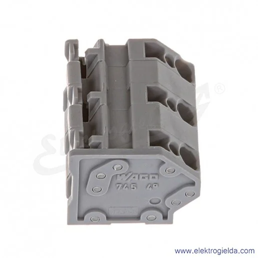 Listwa zaciskowa 745-203 3-biegunowa, 4mm2, do płytek drukowanych Listwa zaciskowa 745-203 3-biegunowa, 4mm2, do płytek drukowanych