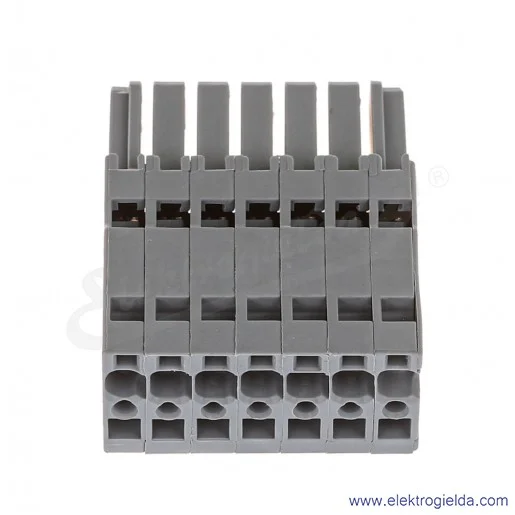 Gniazdo 769-107 X-COM 1-przewodowe 7-biegunowe szare Gniazdo 769-107 X-COM 1-przewodowe 7-biegunowe szare